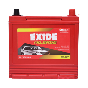 EXIDE MILEAGE 75D23LBH